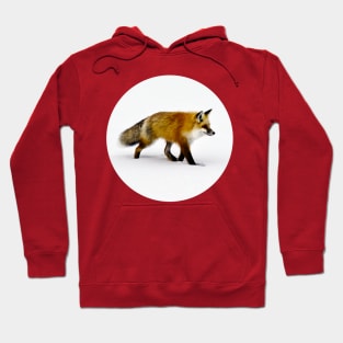 Vintage Fox in the Snow Hoodie